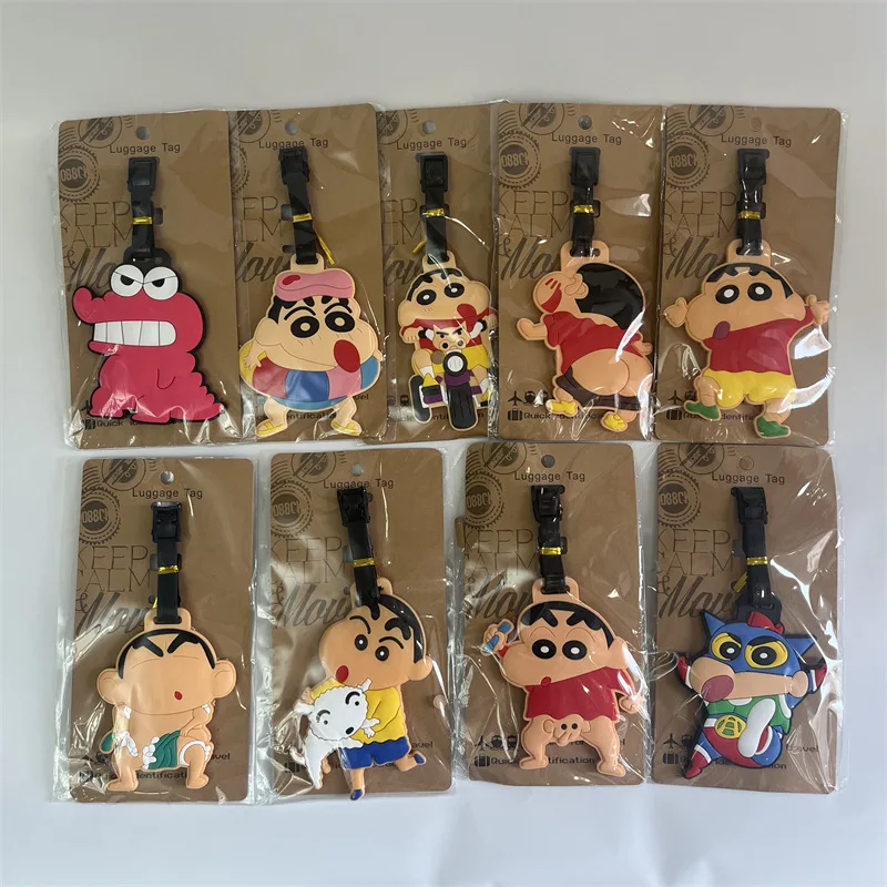 

Аниме-бирки для багажа Crayon Shin-Chan из ПВХ с героями мультфильмов