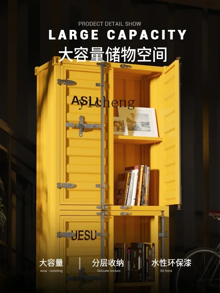 Шкаф для одежды в промышленном стиле красный Сетчатый фитнеса креативный