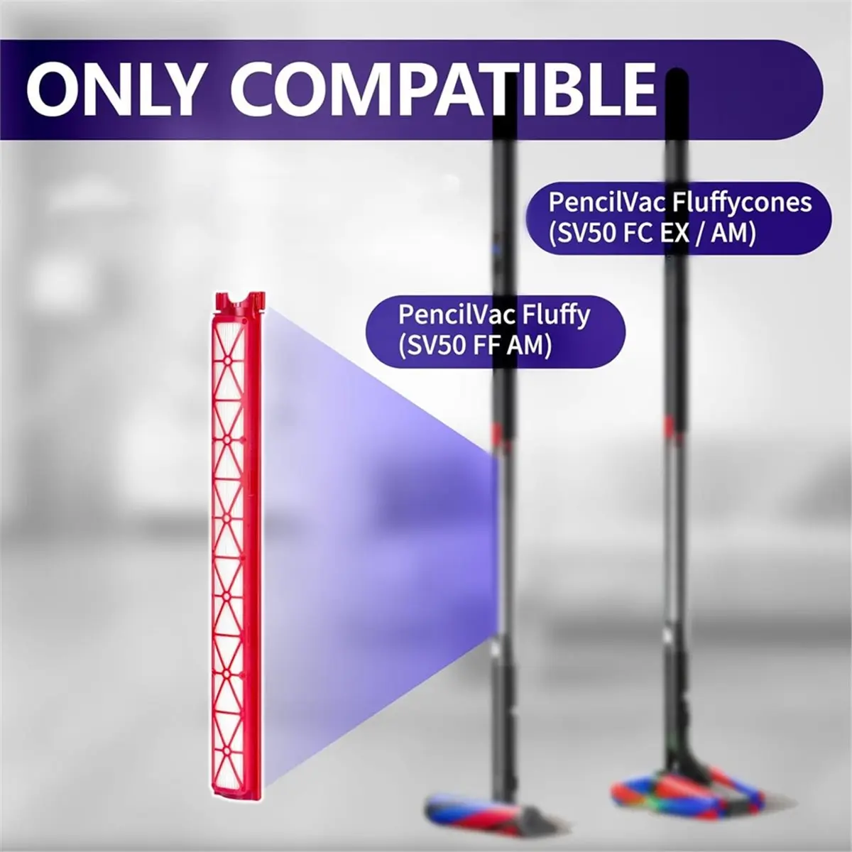 Фото Новый HEPA-фильтр 27newnew для пылесосов PencilVac Fluffycones / PencilVac SV50, запчасти, пылевой фильтр №5