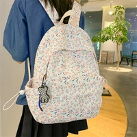 casual nylon teenager girl backpack luxury design printing travel school bags fashion shoulder handbag trend laptop bag satchel