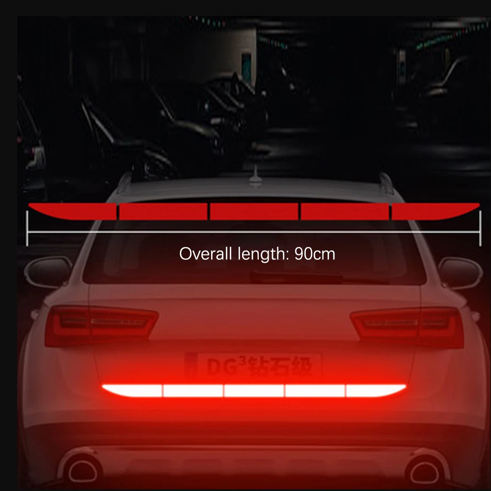 

Car Sticker Reflective Warning Safety Tape Anti Collision Warning Reflective Sticker for Automobile Trunk Auto Accessories