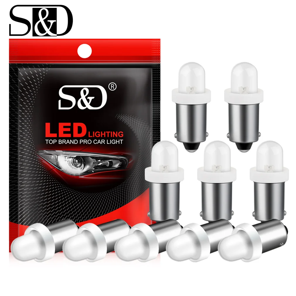 10pcs Canbus BA9S T4W LED T11 H6W LED Bulb Car Interior Lights Turn Signal License Plate Lamp  White Red Yellow Blue 12V