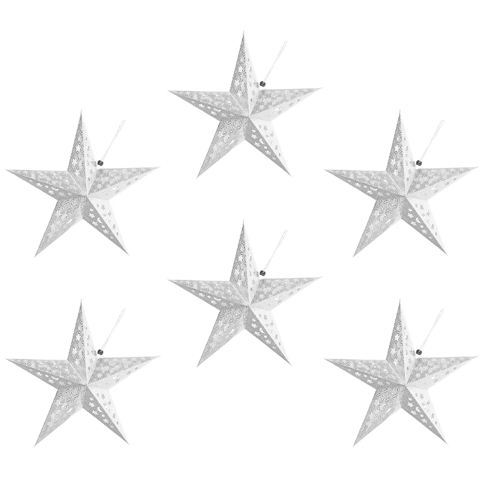 

Paper Star Shade Lantern Light Lamp Hanging Lampshade Lanterns Shapedpendant Christmas Pentagram Shape Shades Ceiling Origami
