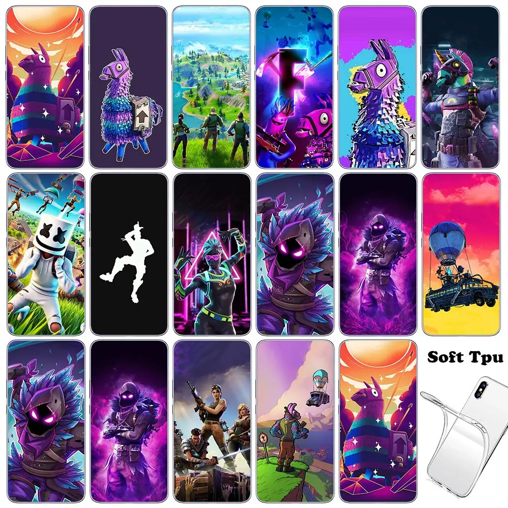 Фото Wallpaper F-Fortnites-Lovely Phone Cover for Motorola Moto G13 G14 G53 G54 G62 G72 G82 G84 E13 E20 G42 G32 G23 G22 Soft Case №1