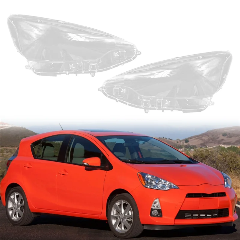 

Накладка на правую фару автомобиля, накладка на лампу, прозрачная крышка для объектива, накладка на фару для Toyota Prius C 2012 2013 2014