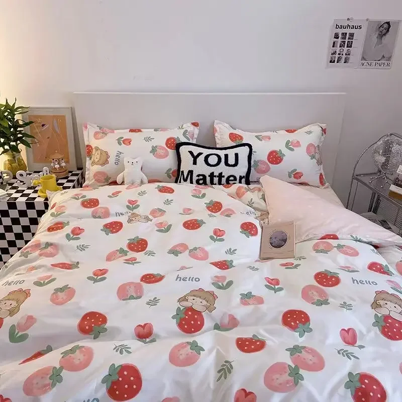 Комплект постельного белья для мальчиков и девочек с пододеяльником наволочками