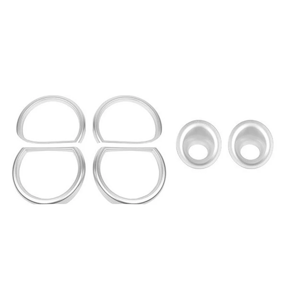 

Накласветильник на передние противотуманные фасветильник для 2015-2021 Dodge Challenger декоративные аксессуары для рамы, 6 шт., серебристые