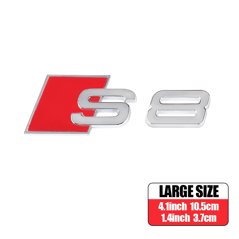 

1 шт. ABS кузов автомобиля задний багажник хвост эмблема логотип наклейка украшение авто модификация аксессуары для Audi S3 S4 S5 S6 S7 S8