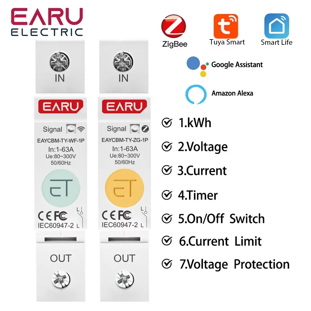 

Автоматический выключатель EARUELECTRIC EAYCBM-T-1P