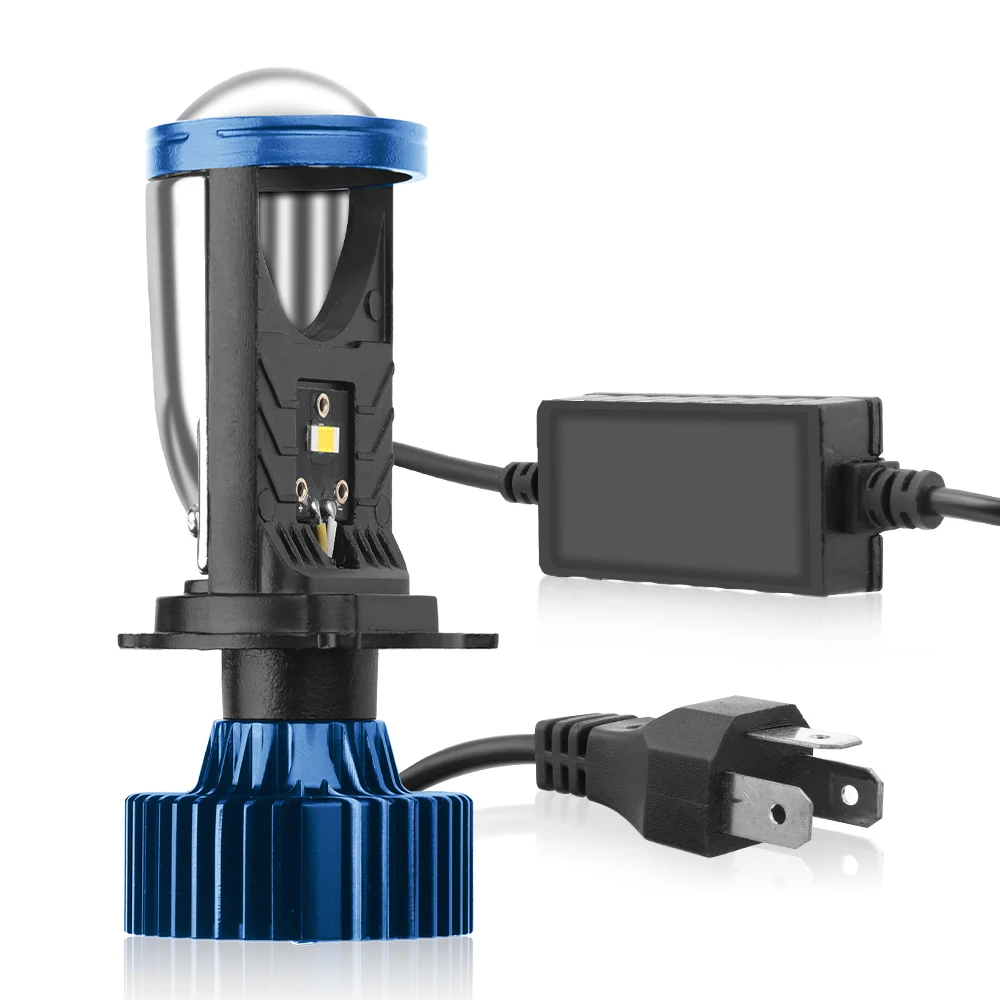 

180W 40000LM H4 Canbus Линза проектора Автомобильная фара Мини-объектив Светодиодная лампа проектора 6000K Авто Мотоцикл Мини-объектив CSP Вентилятор охлаждения