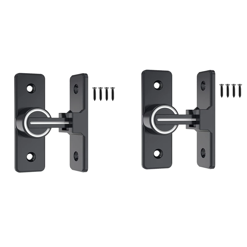 

Barn Door Lock Hardware, 90 Degree Heavy Duty Gate Latches Flip Latch Safety Door Bolt Latch Lock 2 Pack