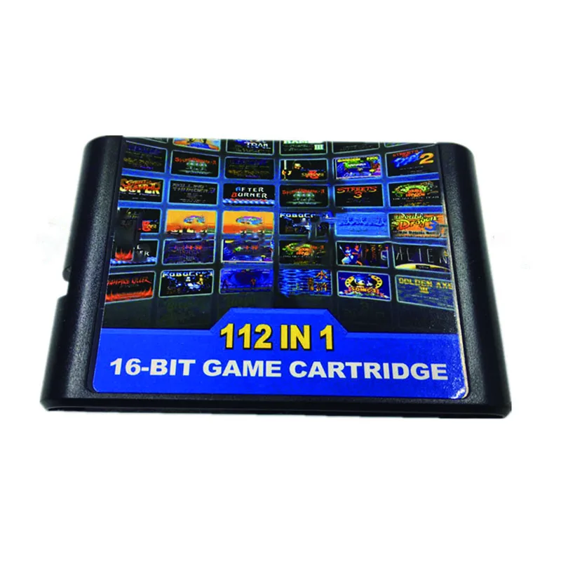 

Sega Burn Card Brand-new 112 In 1 Black Card Game 16 Bit Cassette CONSOLE MEGA DRIVE Series Toys