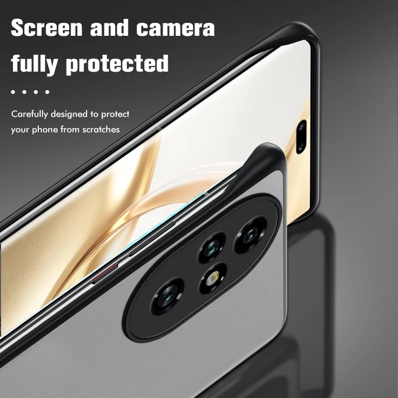 Мягкая тонкая задняя крышка из ТПУ без рамы для телефона Honor 200 Pro Чехол