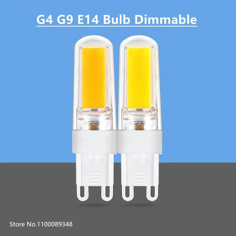 

G4 G9 E14 LED Bulb Dimmable 6W AC220V 110V Lampadas COB LED Light Lamp Bombillas Luz Warm Cool WhiteReplace 60W Halogen Lamp