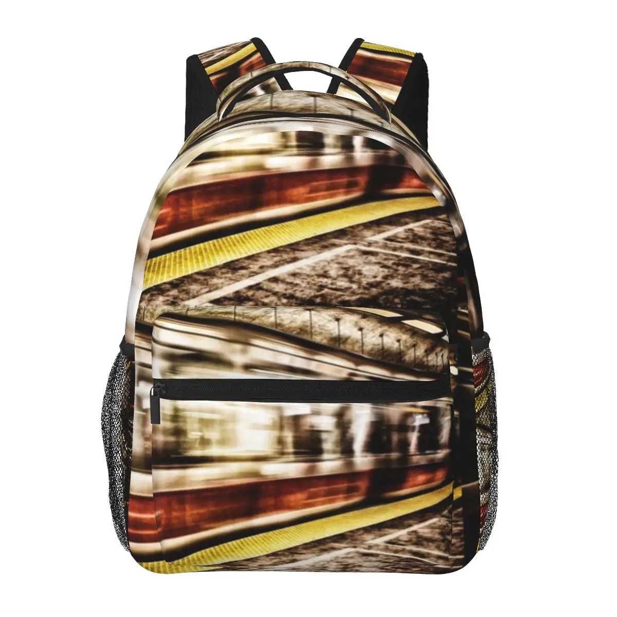 MBTA Red Line поезд в движении станции метро один Повседневный Рюкзак