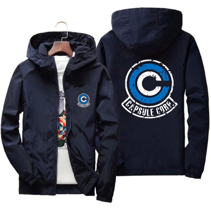 Чехол Capsule Corp Cool Dynocaps аниме Gym толстовки с капюшоном для мужчин chaqueta de длинная