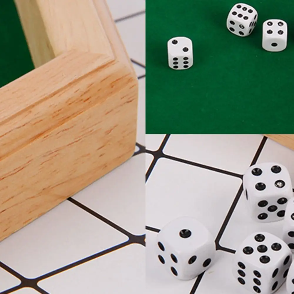 Зеленый восьмиугольный лоток для игральных костей прочный ящик хранения с