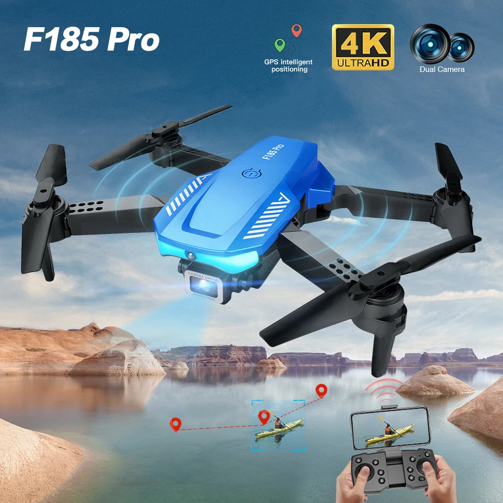 F190 MINI Drone 4K HD WIFI FPV Drone 3D Flip One Key Start Speed Adjustment Easy to Fly for Beginner for Kids Gift