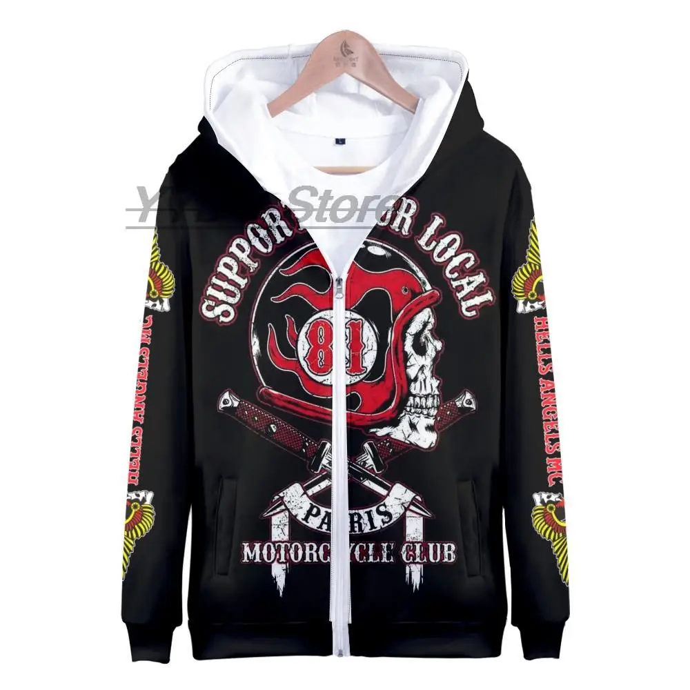 

Толстовка с капюшоном для мужчин и женщин, свитшот на молнии, с черепом, на молнии, в стиле ретро, хип-хоп, одежда для улицы