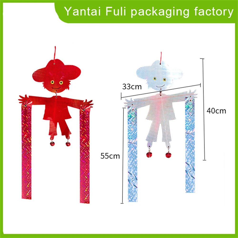

Balcony Bird Catler Double-sided Thickened Farmland Orchard Laser Bird Repellent Scarecrow Owl For Garden Pest Control Products