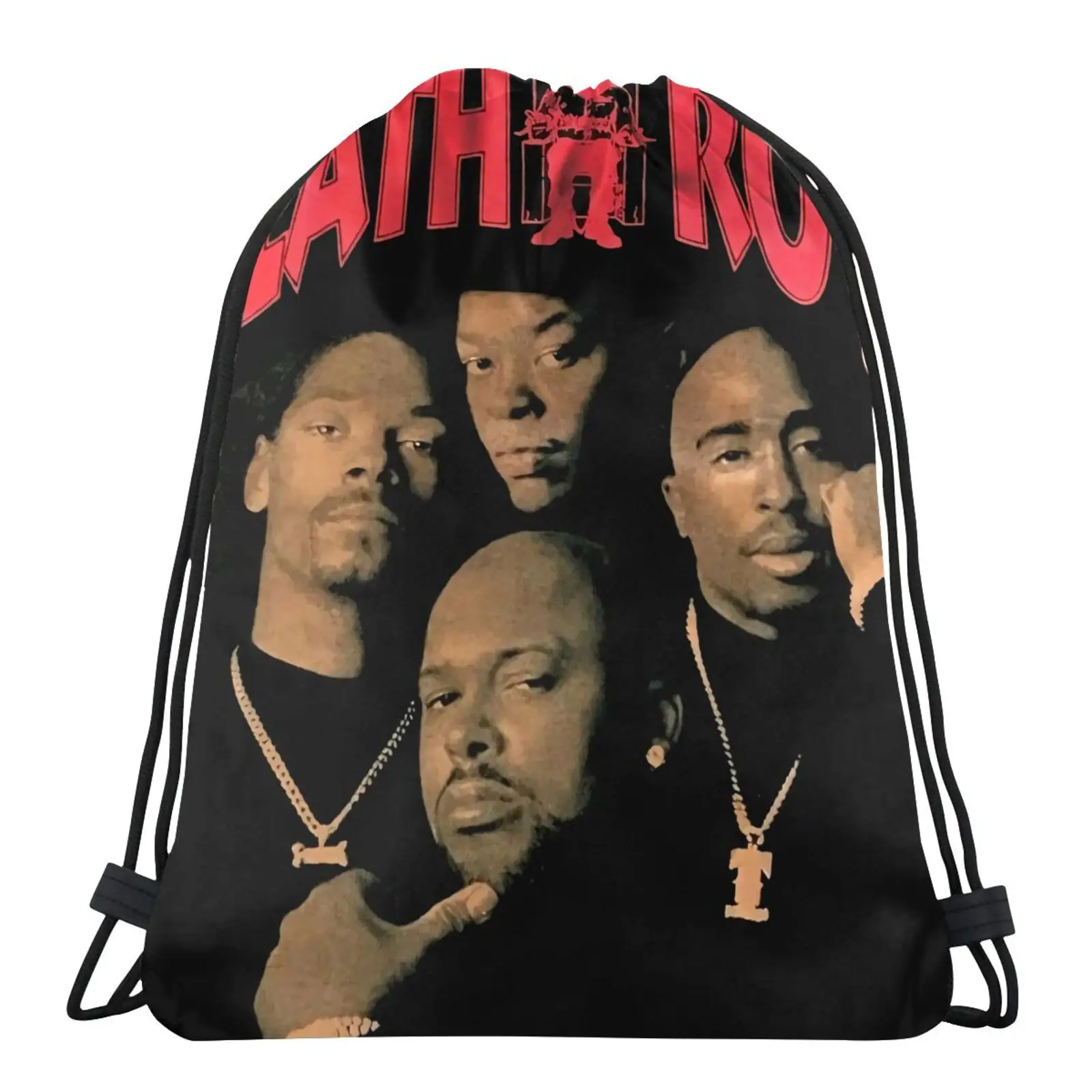 

2Pac Drdre Death Row Records Urban Bag Cloth Bag Cotton Bag Organza Bags Custom Pouch Shoes Bag School Change Bag Drawing Bags