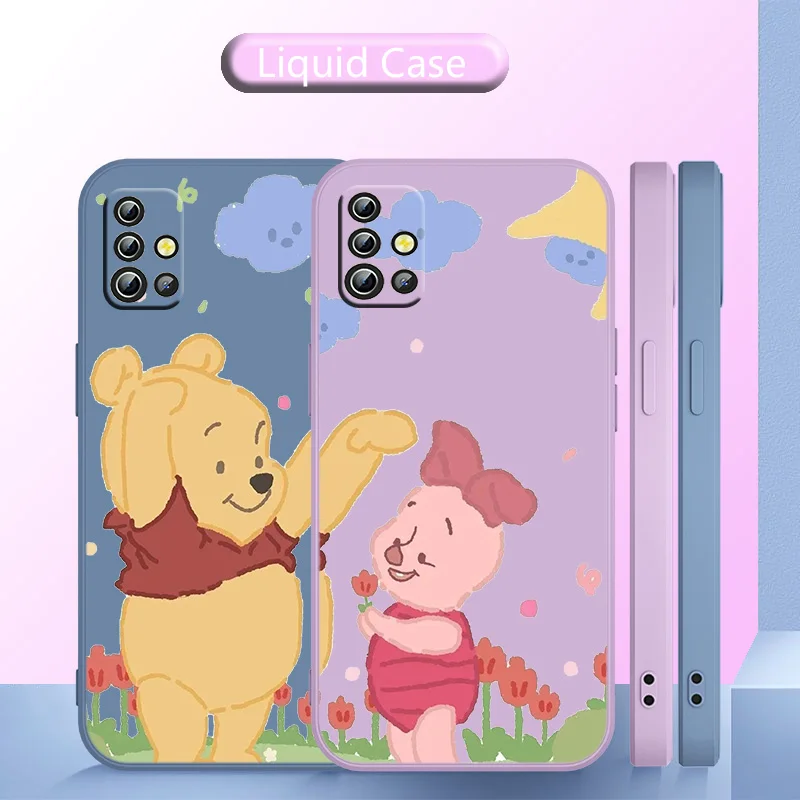

Winnie The Pooh and Friends Phone Case Liquid Rope For OPPO Realme C2 C11 5 5i 6 6i 6S 7 7i 8 8i 9 9i Pro Puls Back Funda Cover