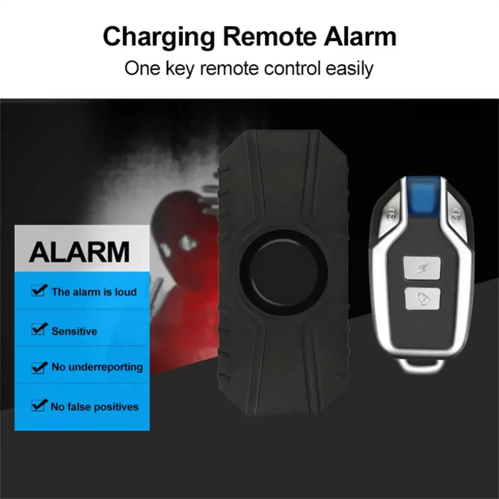 

Anti-Theft Bicycle Alarm With Remote Control IP55 Waterproof 150 DB Super Loud Wireless Bicycle Alarm Motorcycle Security System