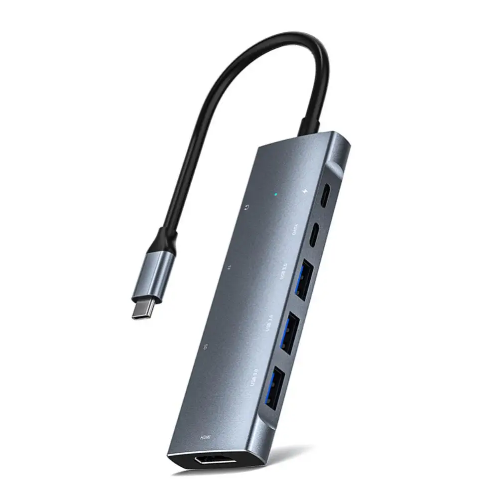 

100w Fast Charge Type C To Hdmi-compatible Adapter High-speed 9 In1 Usb C Hub 4k 30kz Usb C Adapter Splitter With Sd Card Reader