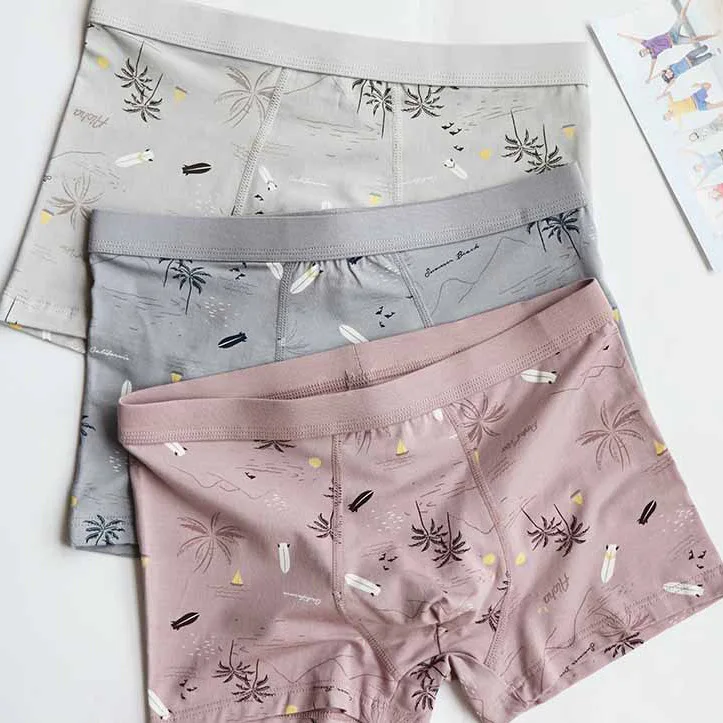 4PCS Plus Size Underpants Men's Boxers Shorts Breathable Cotton Underwear Boxer Mens Underwear Men Cotton Boxer Hombre Men