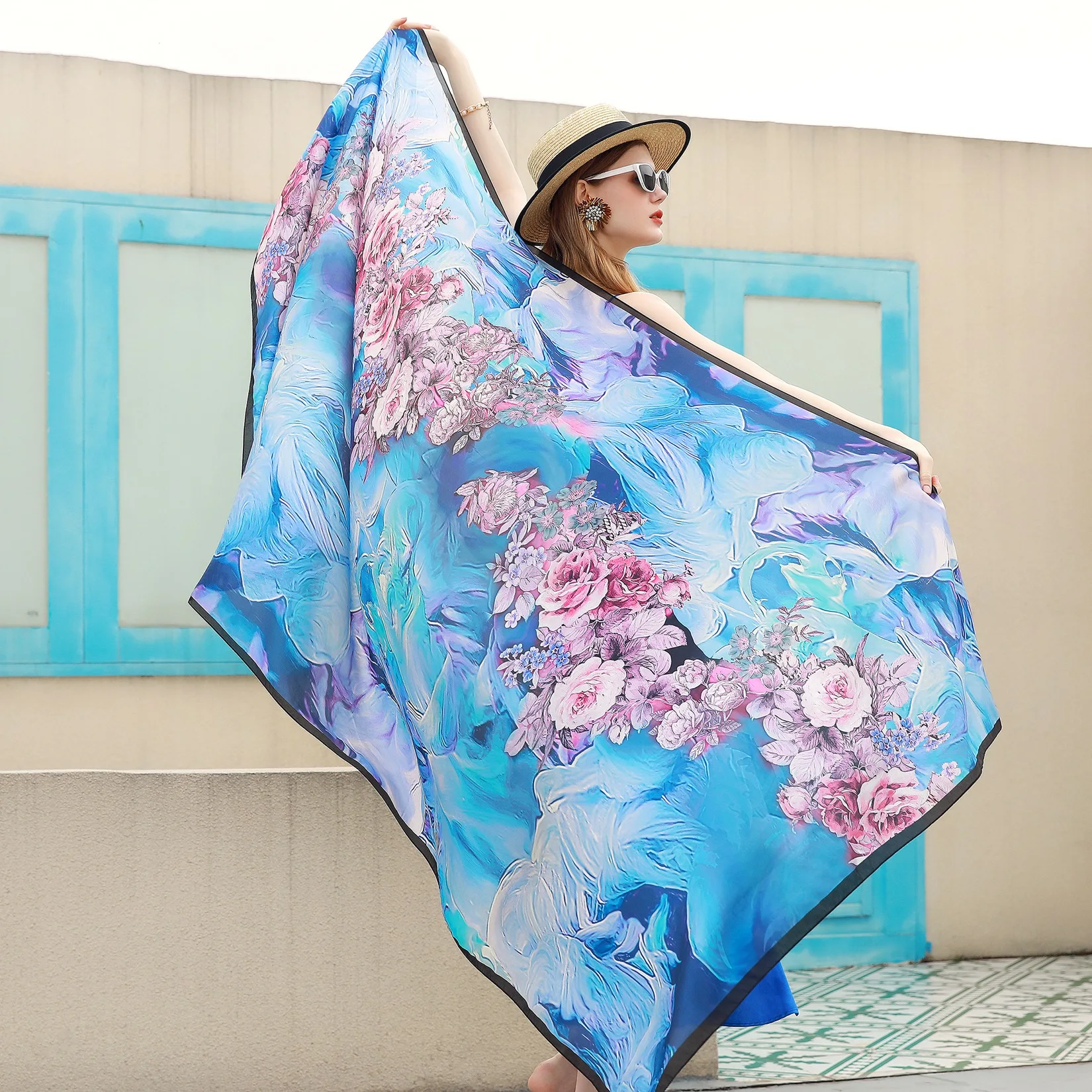 

2022 брендовый дизайнерский шелковый шарф, женский платок, бандана, длинные шали, Пашмина, зимние шарфы на шею, Женский хиджаб, роскошный новый