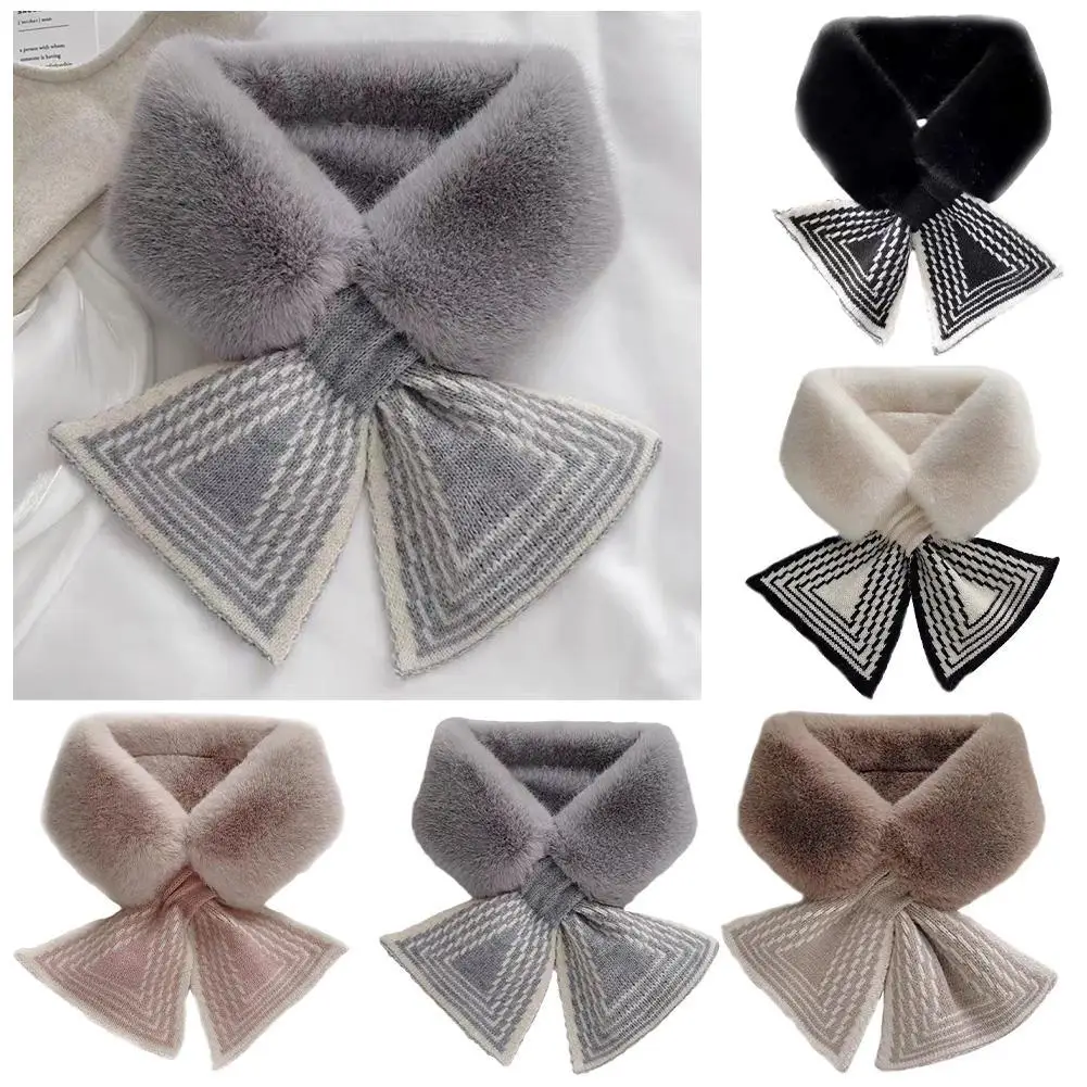 

Winter Plush Scarf Warm Neck Collar Scarves Luxury Faux Fur Cute Girl Ladies Keep Warm Shawl
