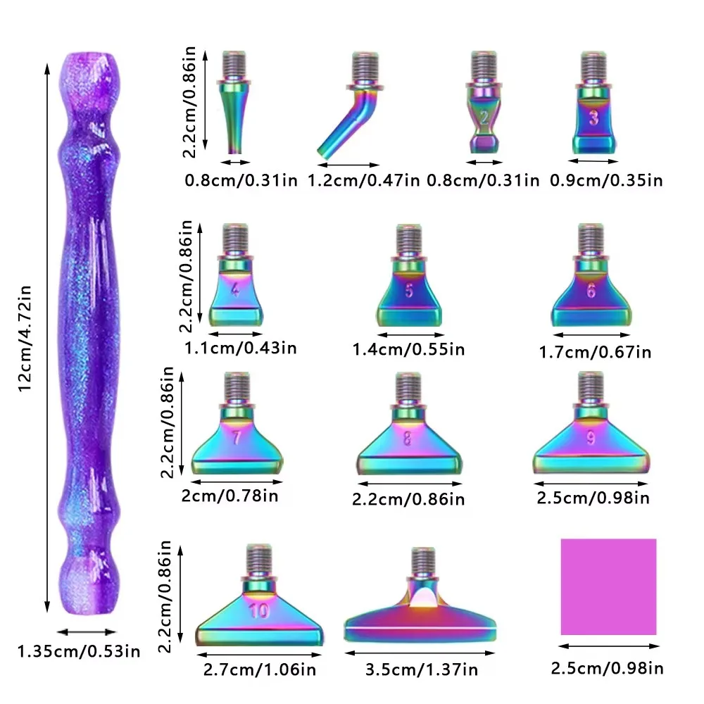 HOMFUN 5D Бриллиантовая фотография с многофункциональными фиолетовыми