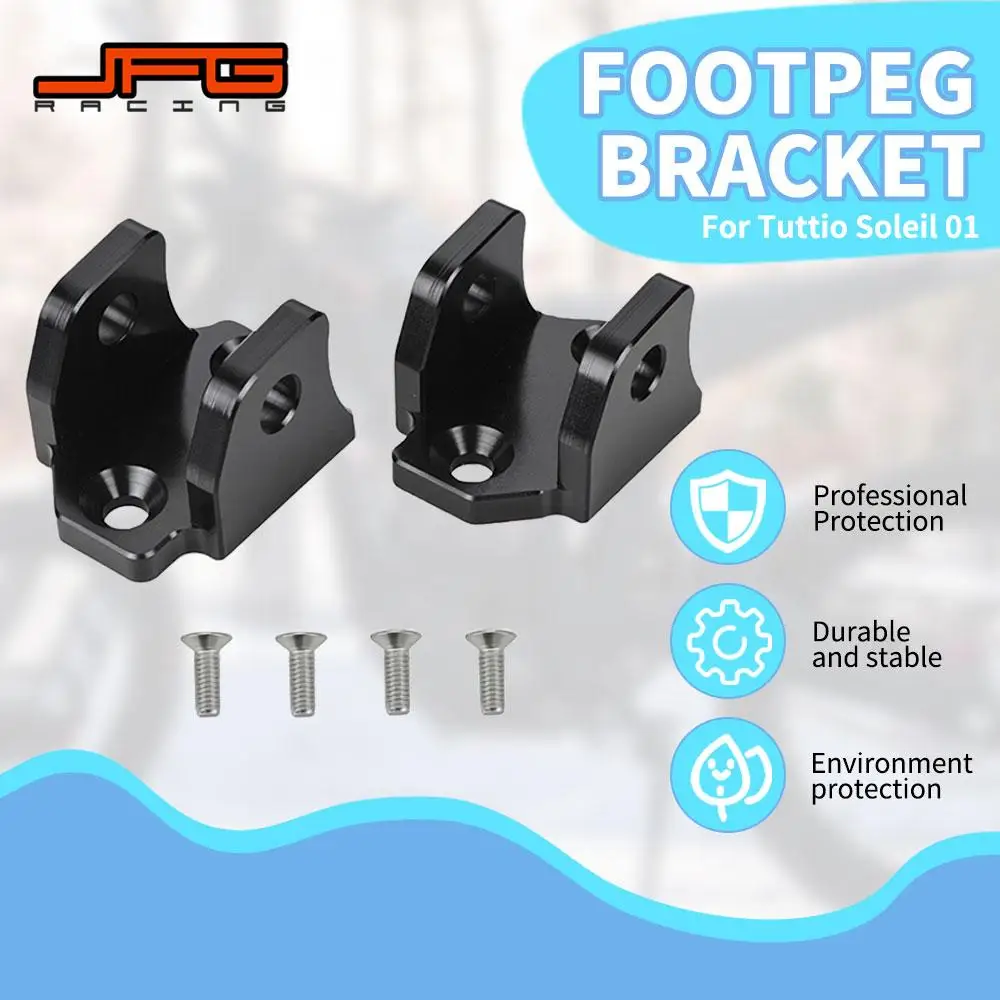 

Подножки, держатель кронштейна, электрический велосипед для грязи для Tuttio Soleil 01, аксессуары для мотоциклов, регулируемая подставка для педали с ЧПУ для бездорожья