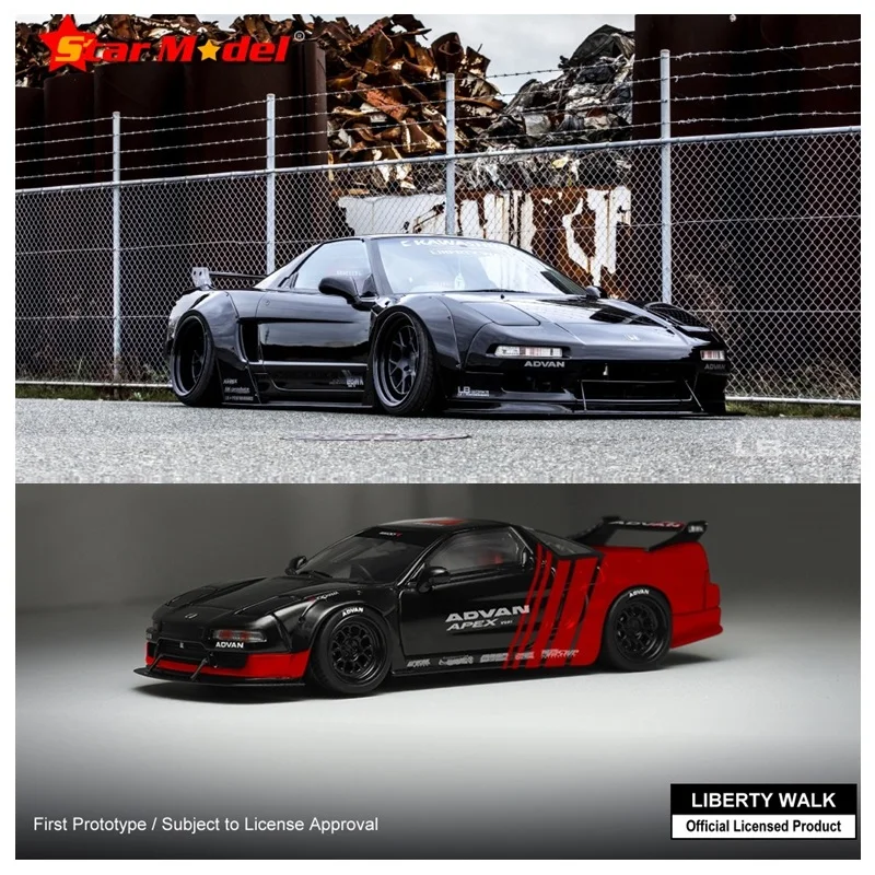 Звездная модель 1:64 Liberty Walk Honda NSX NA1 LBWK литая автомобиля |