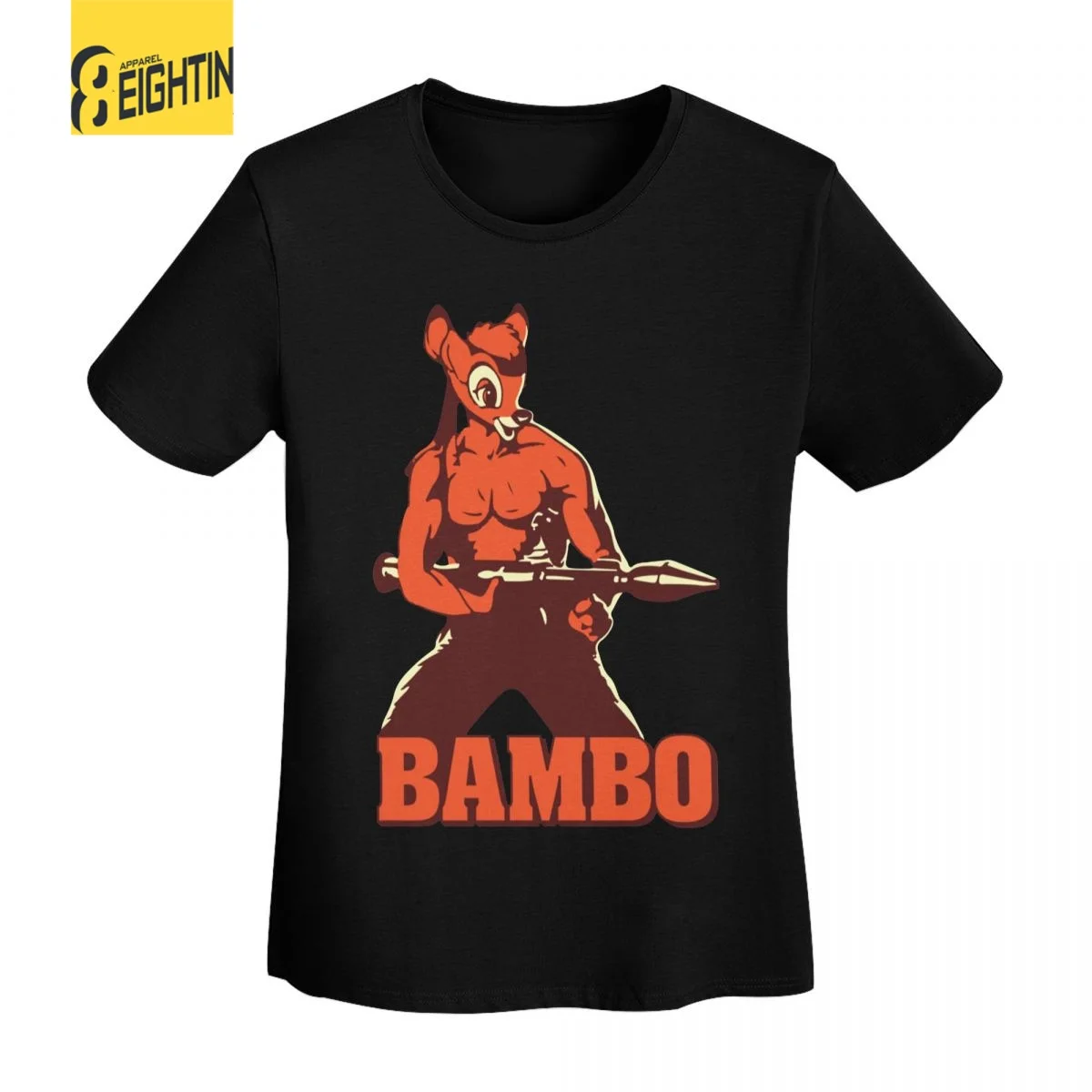 Camiseta de dibujos animados de Bambi para mujer, ropa de Disney, Camiseta estampada de manga corta, camiseta de verano para mujer