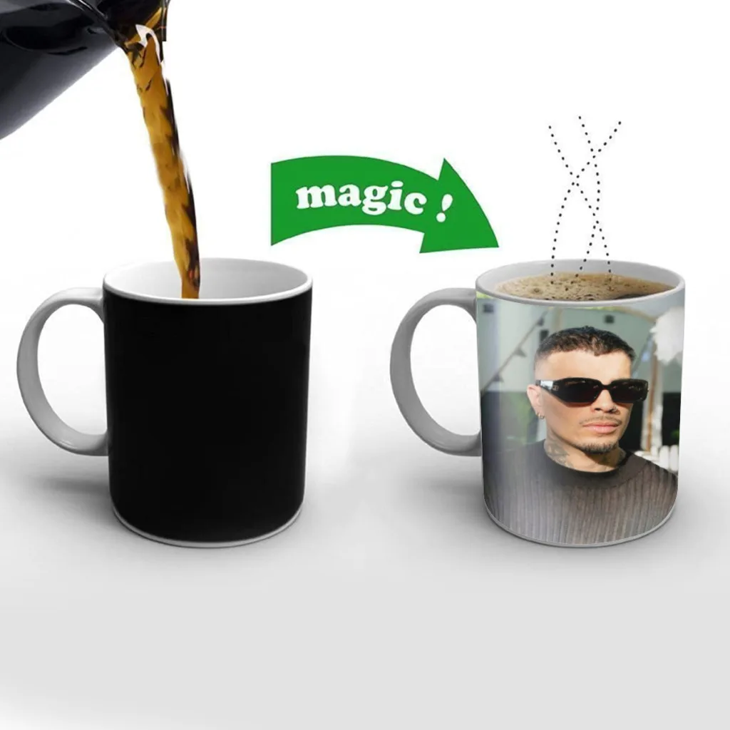 Кружки Rauw Alejandro Playa Saturno Singer кружки меняющие цвет волшебные Термочувствительная