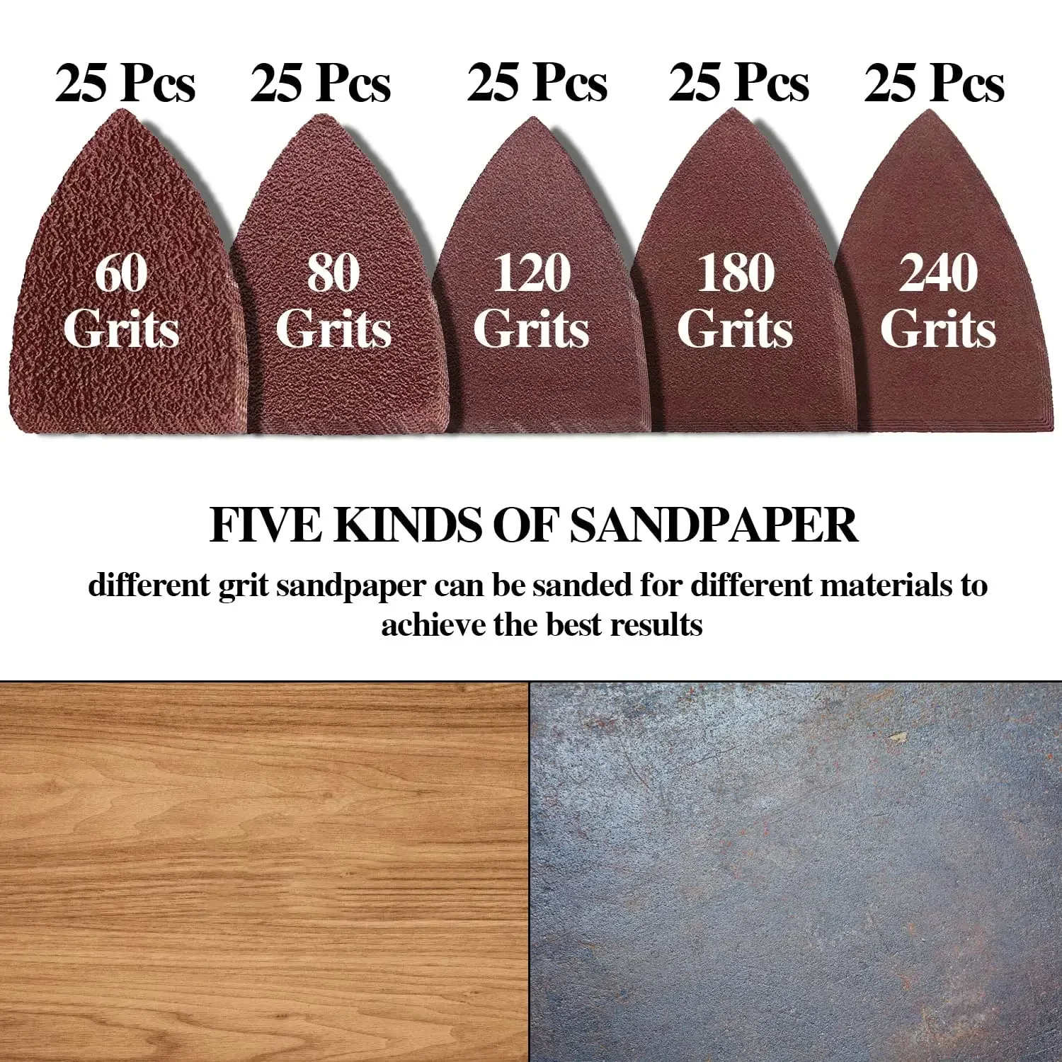 135 шт. Осциллирующий Инструмент наждачные подушки для пальцев наждачная бумага