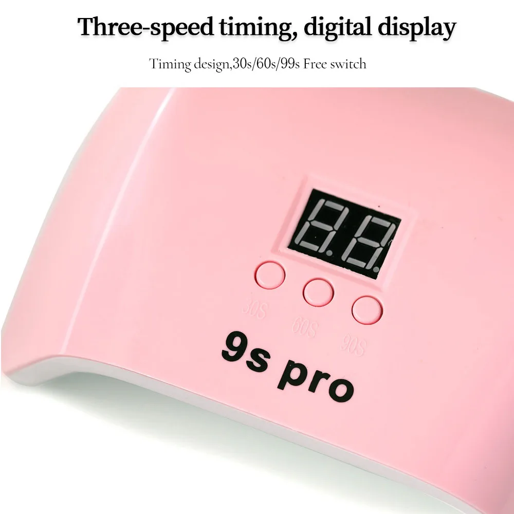 LINMANDA трапециевидная сушилка для гель-лака ногтей с 24 УФ светодиодами лампа