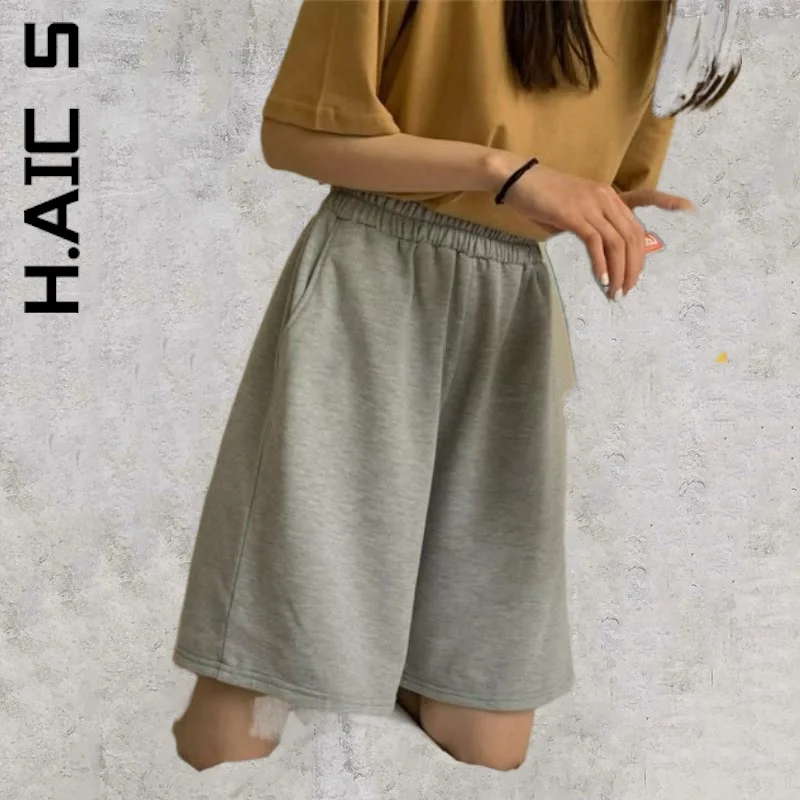 H.Aic S Summer Shorts Women Long Slim 