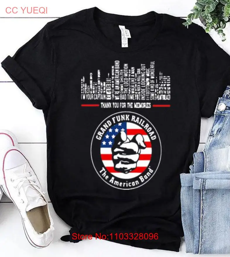 Спасибо за воспоминания рубашка американской группы grand funk железная дорога