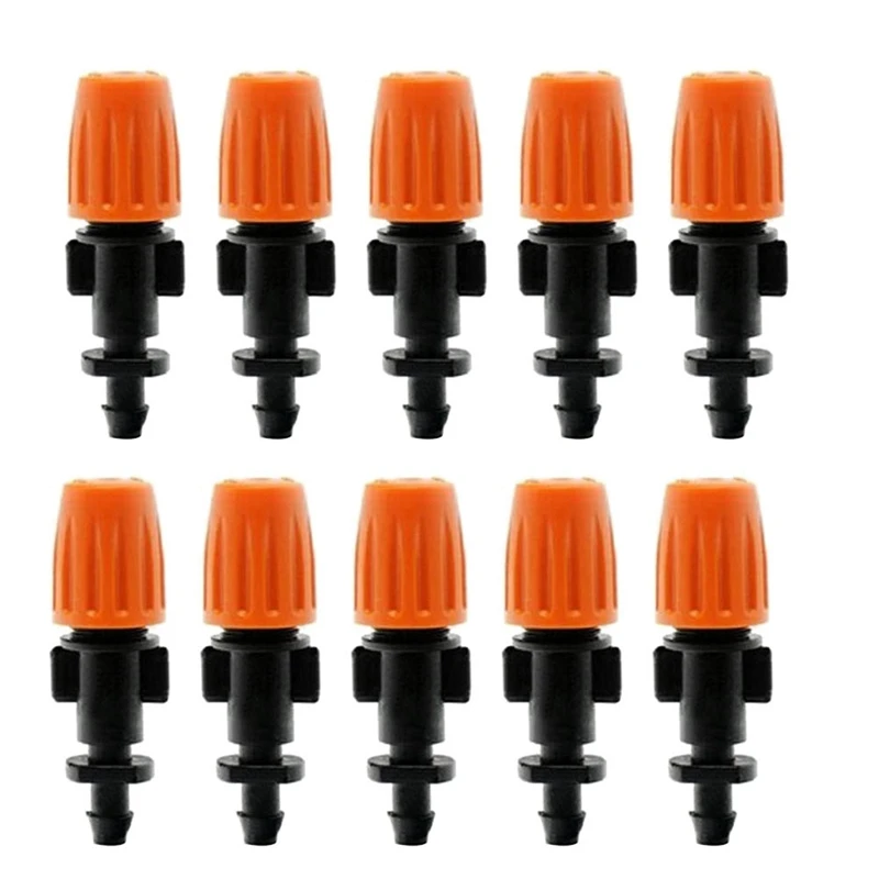 

New 50 Pcs Garden Irrigation Micro-Type Flow Dripper,Sprinklers Emitter System Adjustable Drip Head For Watering System