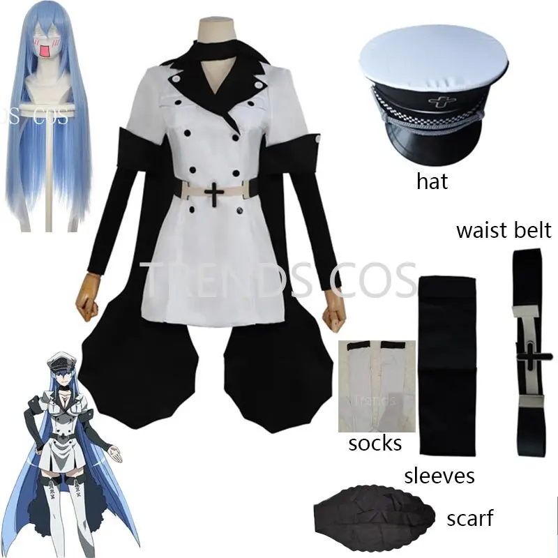 Косплей Аниме жизнь Akame Ga Kill! Костюм для косплея Esdeath Empire Универсальная форма