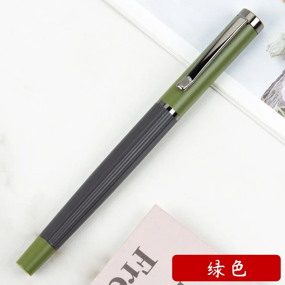 

Metal fountain pen set signature can replace ink sac high-grade business fountain pen D-6475