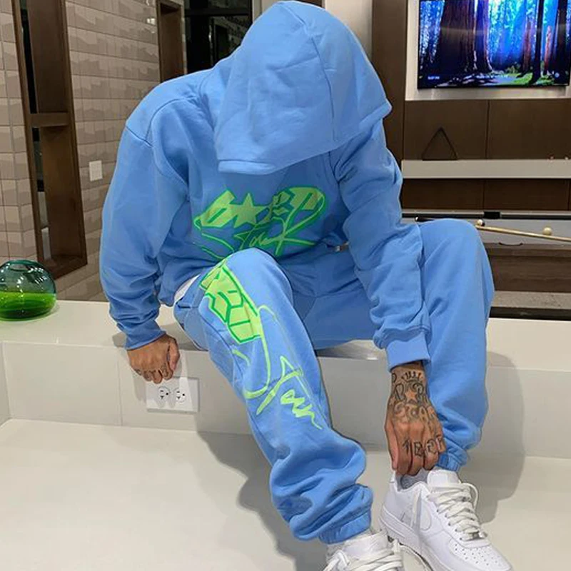 

Sweatshirt Hoodie Oversized Blue Graphic Print Hoodies y2k clothes Harajuku 2022 Vintage hooded jacket Streetwear Grunge Casual