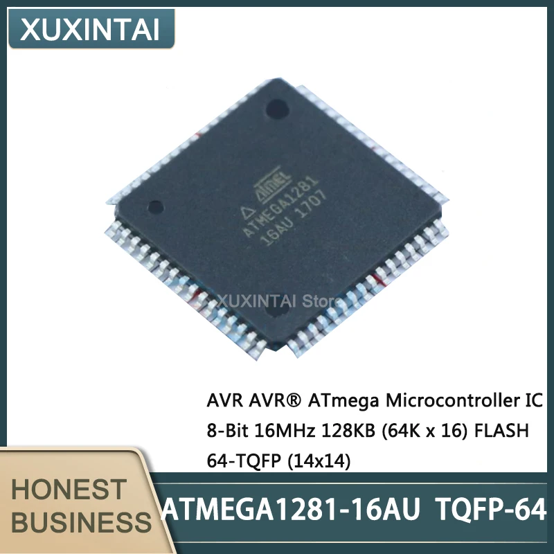 

5 шт./партия, новые оригинальные фонарики ATMEGA1281, микроконтроллер IC, 8 бит, 16 МГц, 128 Кб (64K x 16), флэш-память 64-TQFP (14x14)
