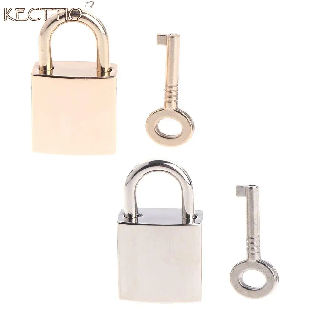

1PC Mini Archaize Padlocks Key Lock with Key Supplied for Jewelry Box Storage Box Diary Book Suitcase Gold Silver Color