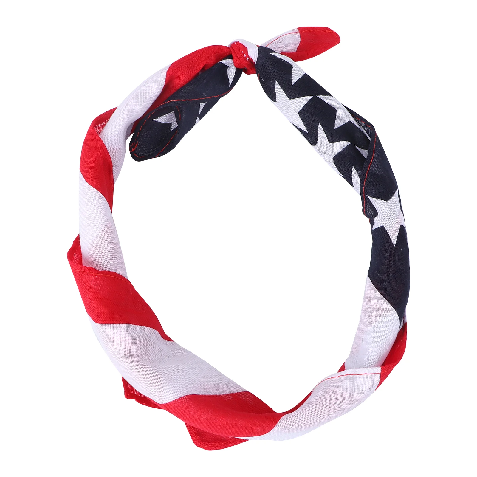 

Scarf Bandana Flag American Square Neckerchief Headband Bandanas Neck Usa Day July Memorial 4Th Patriotic Kerchief