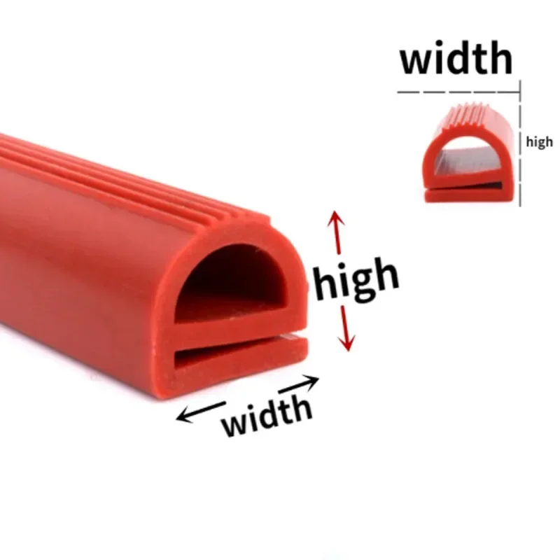 

Силиконовая уплотнительная лента E-образная