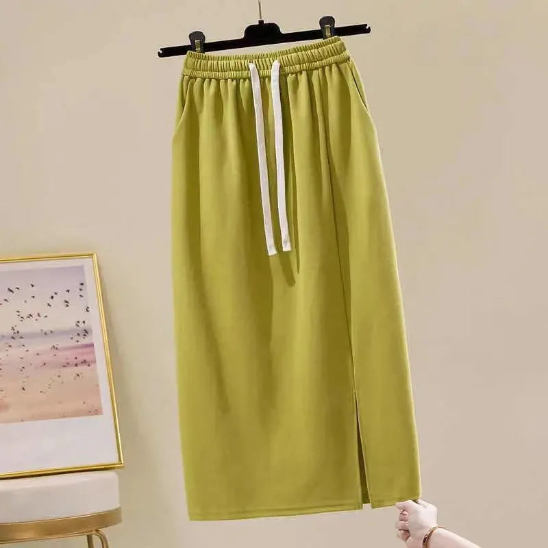 Летняя хлопковая юбка новинка модная женская Повседневная трапециевидная