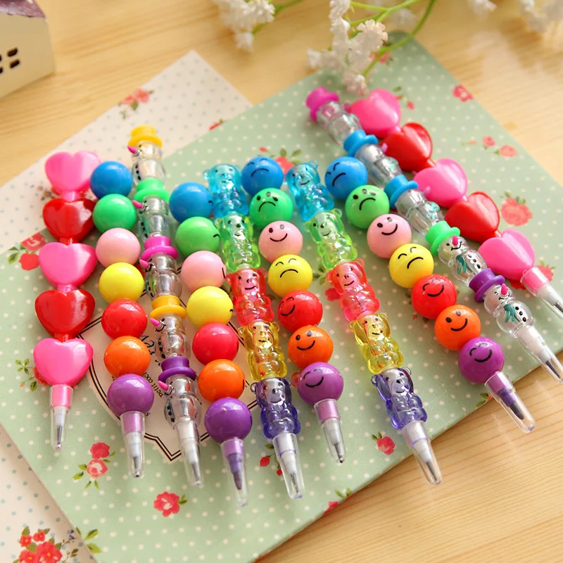 S Kids Color Christmas Snowman Crayon Students Drawing Writing Pens Children's Gifts